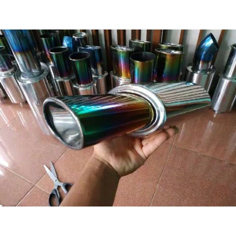 KNALPOT MOBIL HKS RESONATOR ALPINO VARIASI KENALPOT JS RACING BASS MUFFLER OMEGA MOTOR MURAH NGEBAS