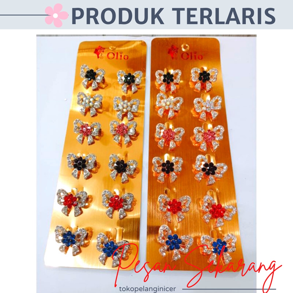 BROS MINI/BROS DAGU/PIN HIJAB/BROSs HIJAB/Bros Dagu Hijab Mini Motif pita Cantik