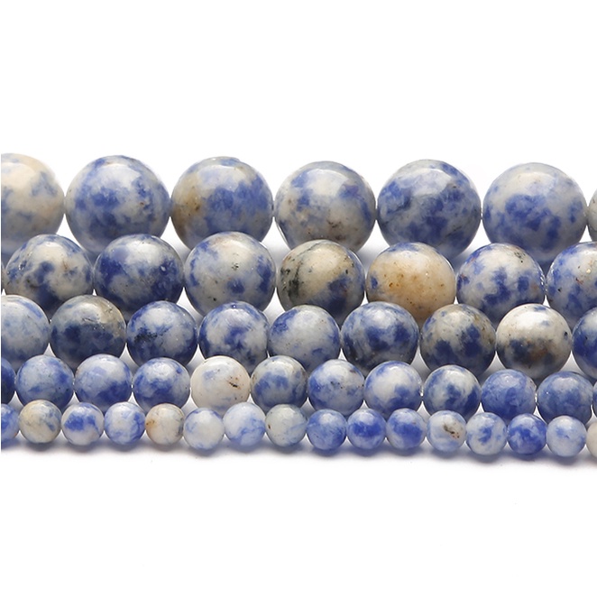 32-89 pcs Hot Jual Natural Blue Sodalite Stone Beads, Diameter 4/6/8/10/12mm, Diameter lubang sekitar 1mm, digunakan untuk Membuat Perhiasan DIY Strand