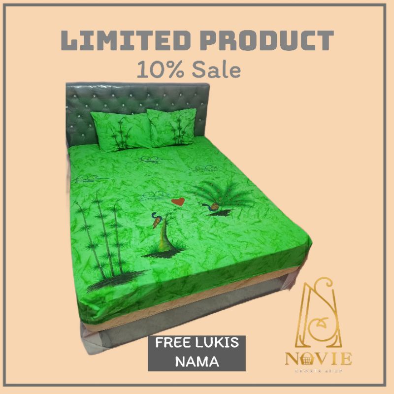 sprei merak hijau