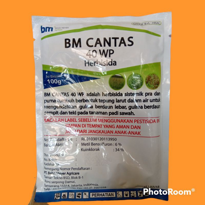 BM Cantas 100 gram herbisida sistemik padi benfuron ultron serendy