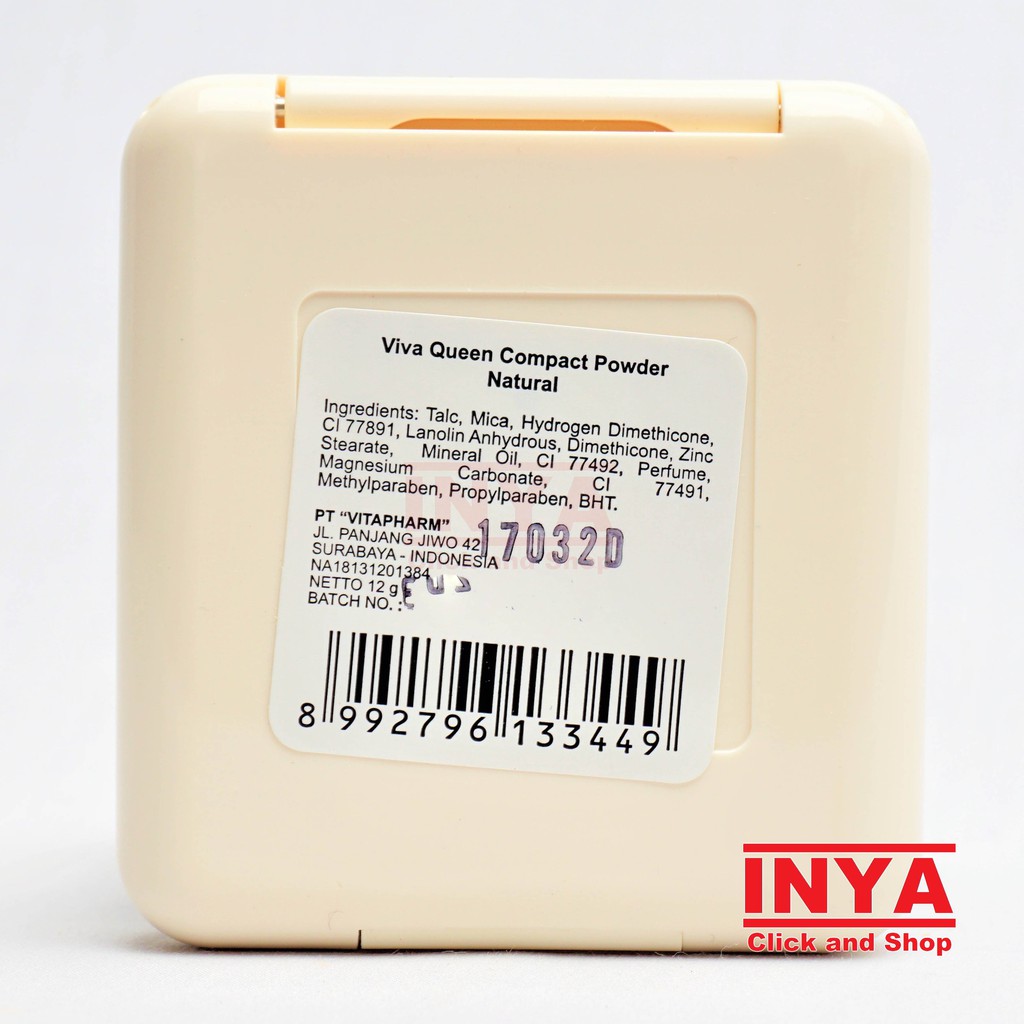 VIVA QUEEN NATURAL COMPACT POWDER 12gr - BEDAK PADAT