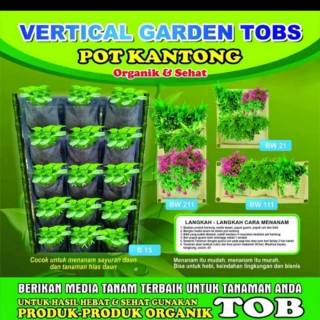 TOB Pot  Dinding  Kantong Tanaman wall Planter Bag 15 Lubang 