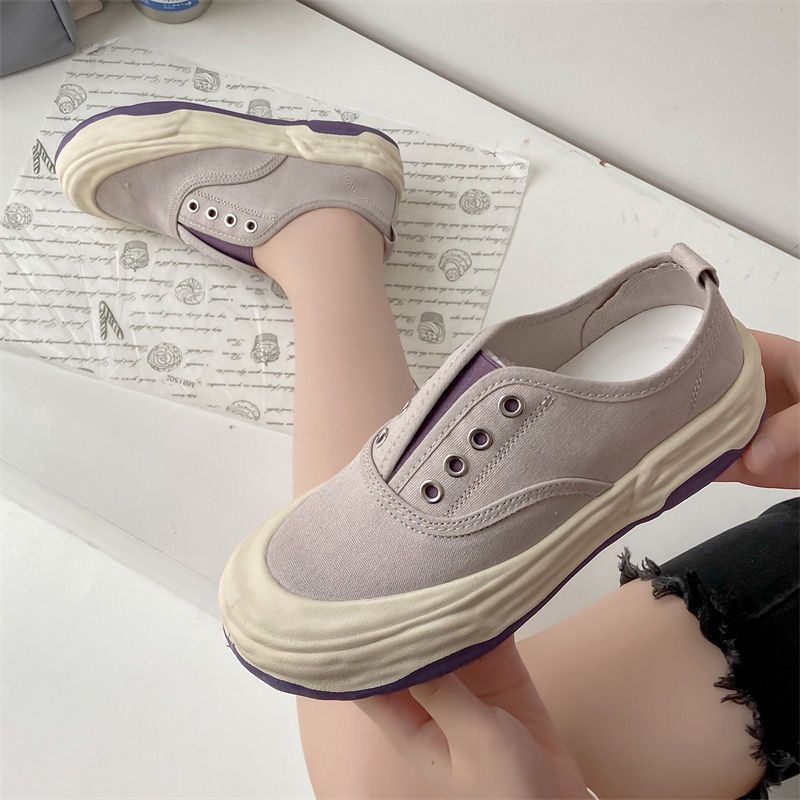 Sepatu Sneakers Kanvas Wanita Import Outsole Anti Slip Model Terbaru Kece