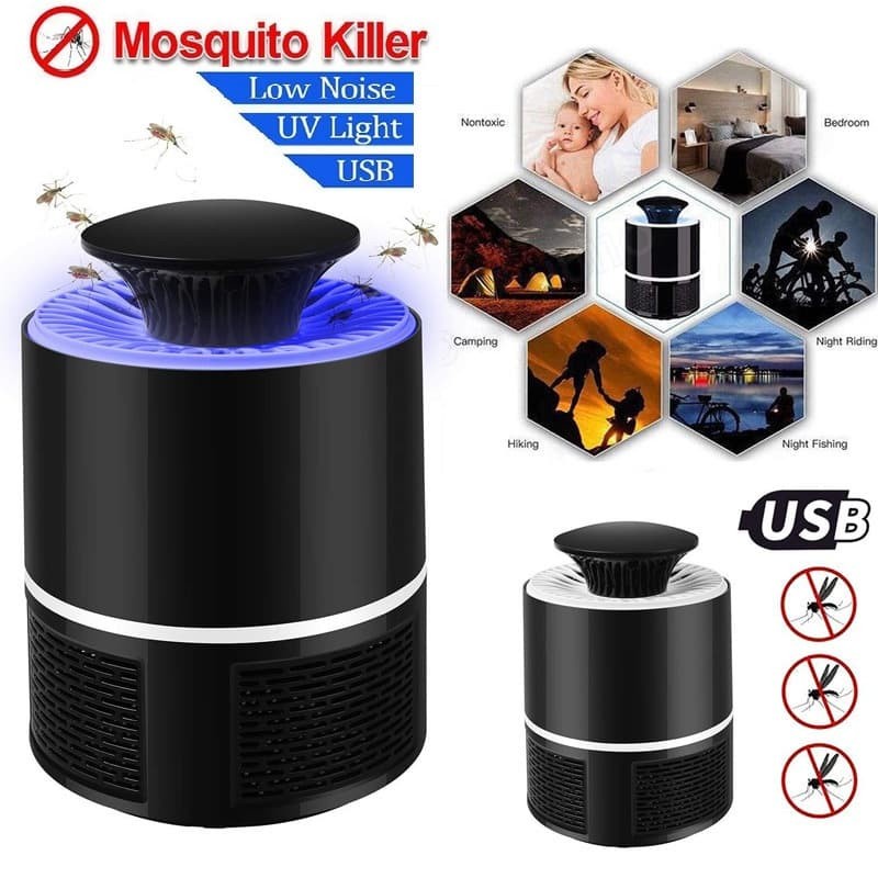 Perangkap Nyamuk USB LED Insect Killer Mosquito Trap Lamp UV Light