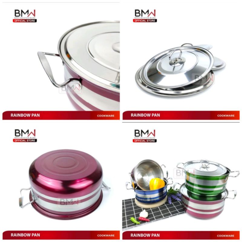 Panci Rainbow Set 4 Stainless Steel BMW