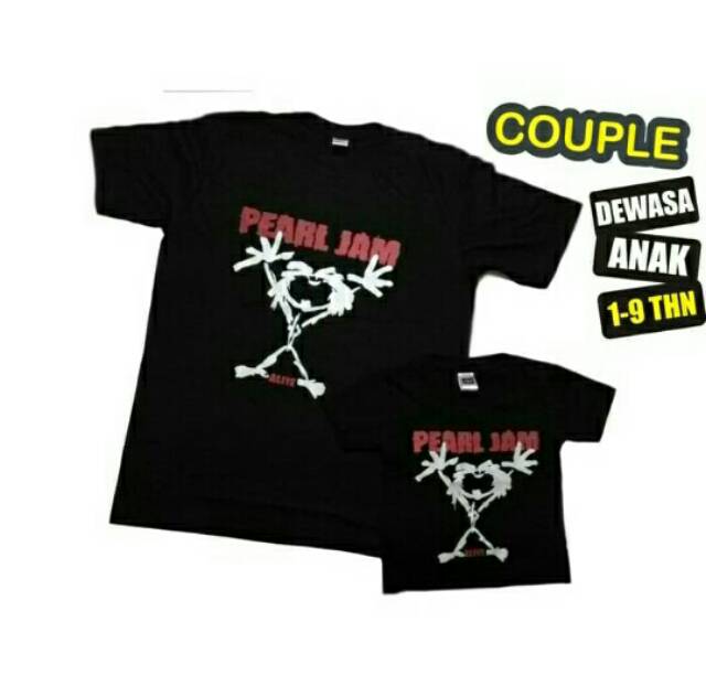 Kaos Musik Band Couple AC DC dkk