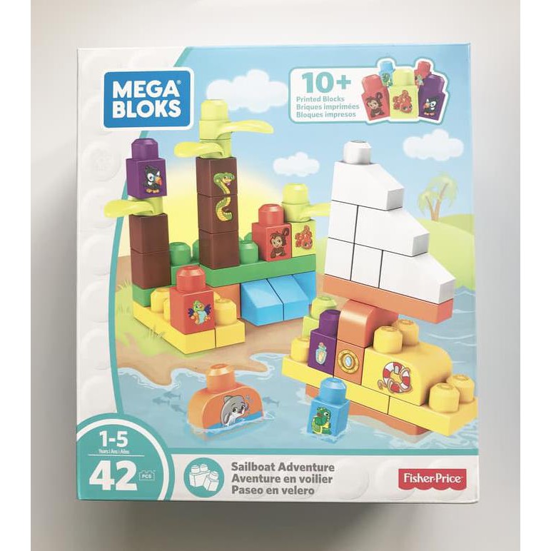 Promo Fisher Price Mega Bloks Megabloks Sailboat Adventure Ready