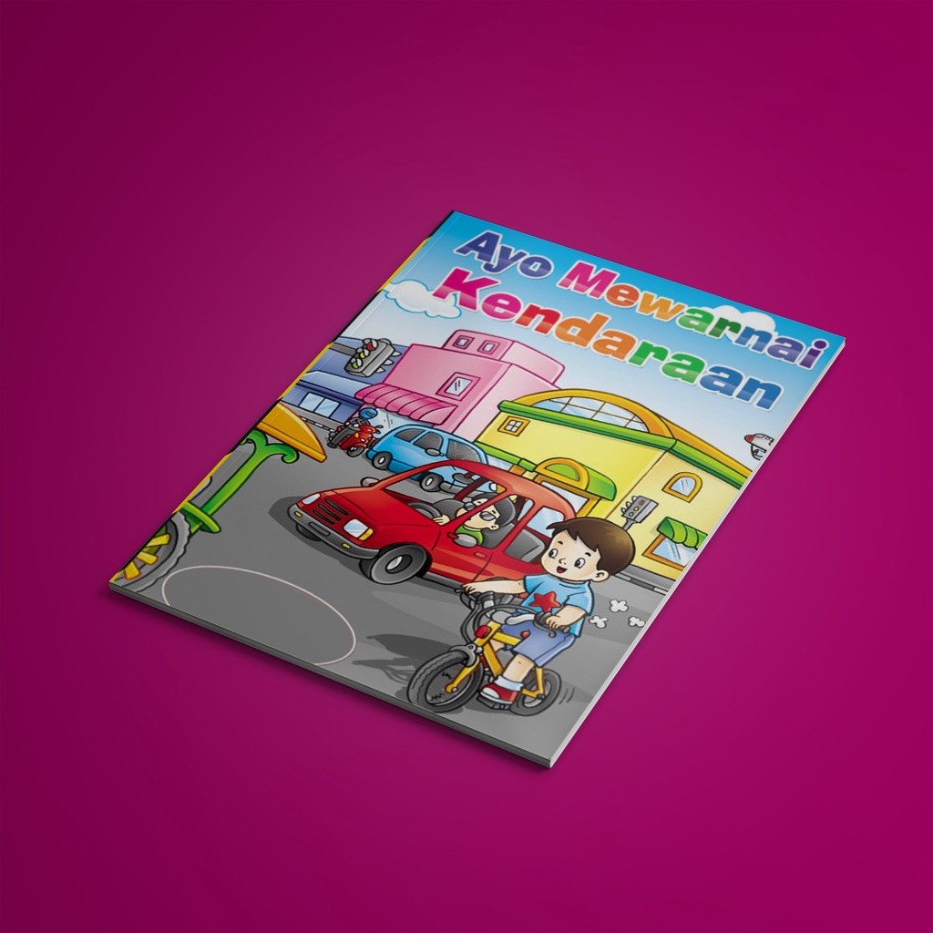 

Buku Mewarnai kendaraan Buku Gambar Anak TK PAUD