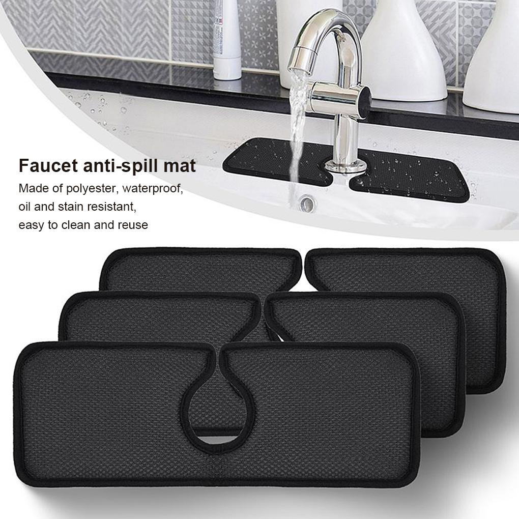 Splash Protector Portable Waterproof Oilproof Absorbent Mat Alas Pengering Kran Meja Wastafel Dapur Untuk Tabung 25-inci