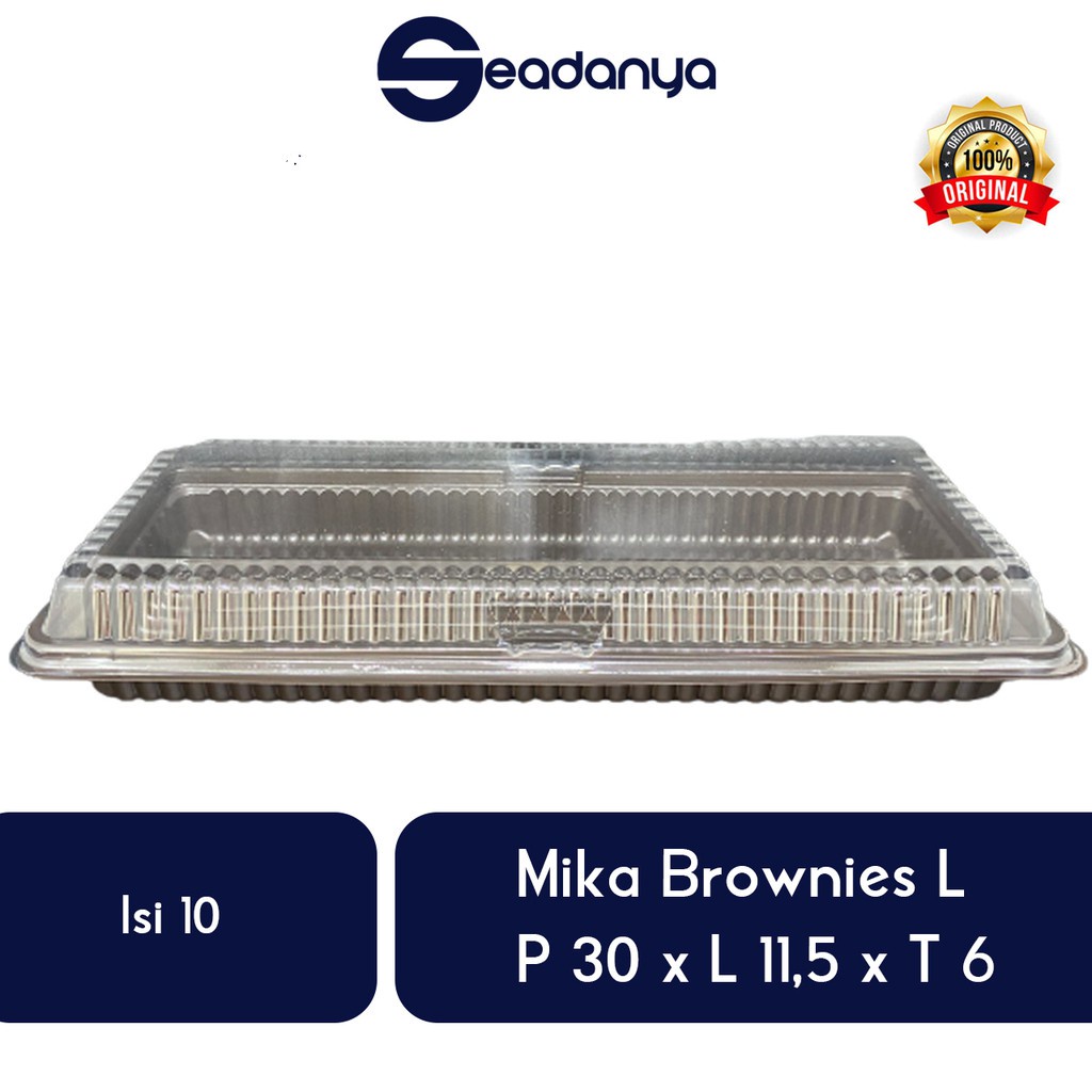 

Mika Brownies L (ISI 10) -P:30/L:11,5/T:6 -Mica Brownis/Bronis,Kue Basah,MoonCake,Cake,Fudgy Bronis