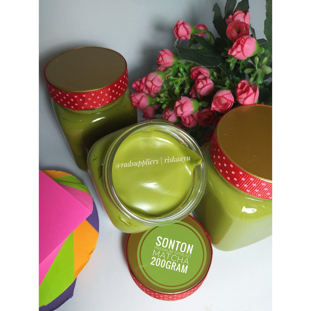 

Sonton Matcha (Tanpa Cornflake), Premium Spread Greentea Repack 200gr