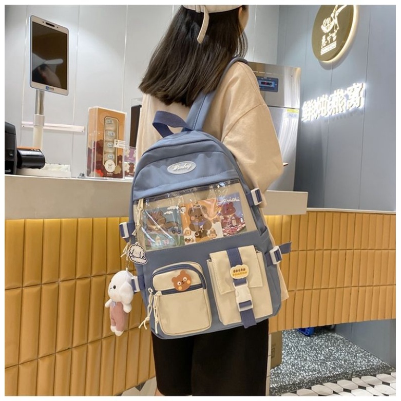 Tas Sekolah Korean Style Tas Ransel Wanita Backpack Korea Fashion