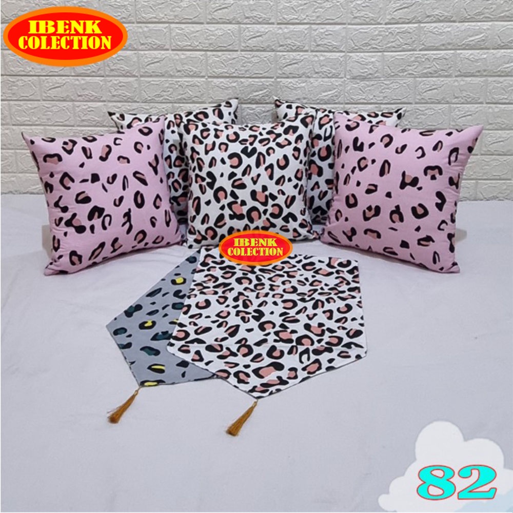 Paket 5 Sarung Bantal + Taplak 50X50 cm MOTIF 250 sd 298