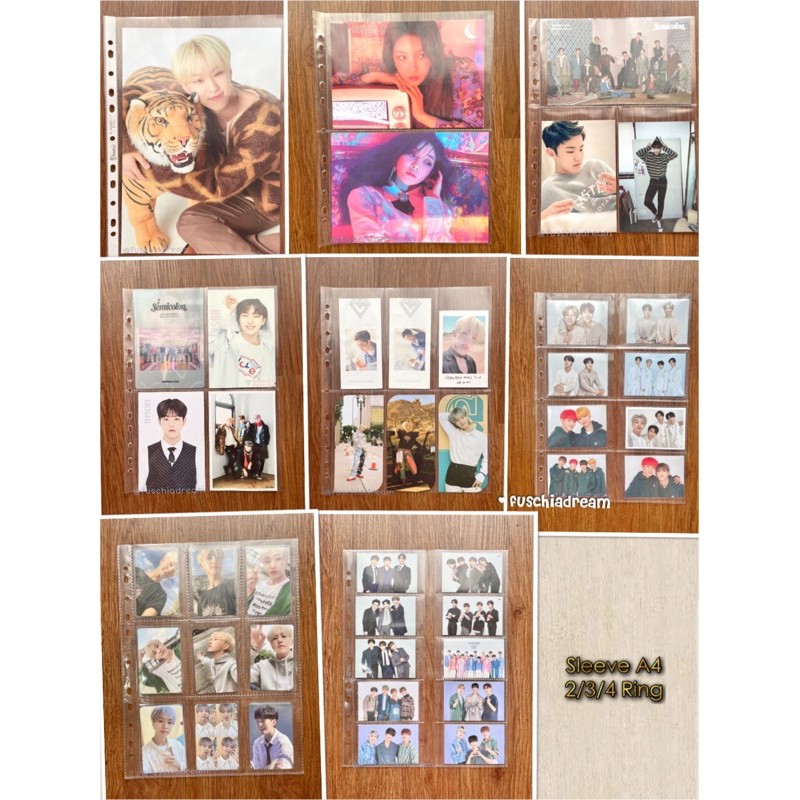 

Sleeve Pocket photocard A4 1P/2P/3P/4P/5P/6P/8P/9P/10P/12P/20P for Photocard Postcard KPOP