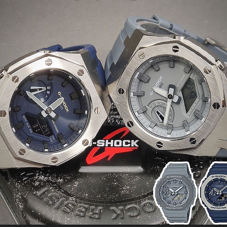 Casio G-shock GA-2100 GA-2110 MOD AP GREY-BLUE