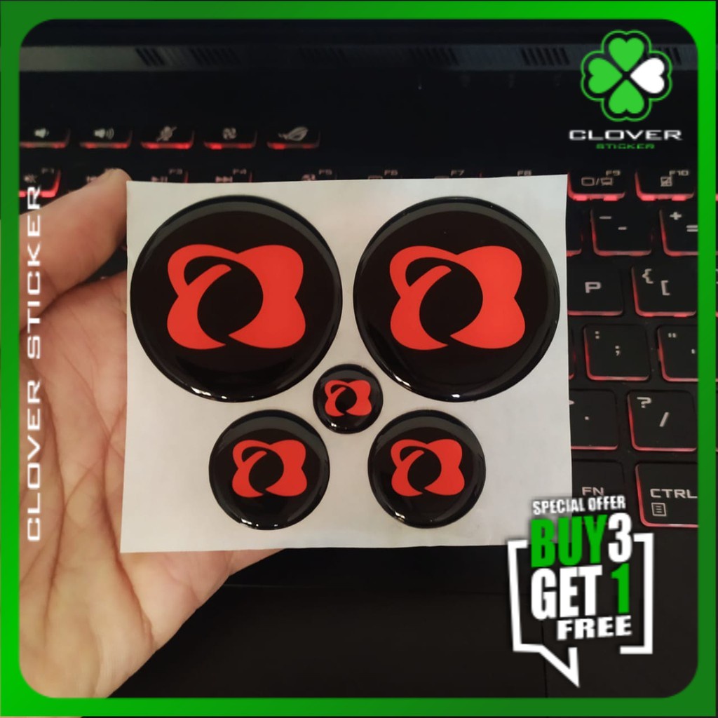 OCITO MERAH STIKER EMBLEM BODY NMAX AEROX LEXI STIKER NMAX STIKER MOTOR NMAX 1 SET EMBLEM YAMAHA