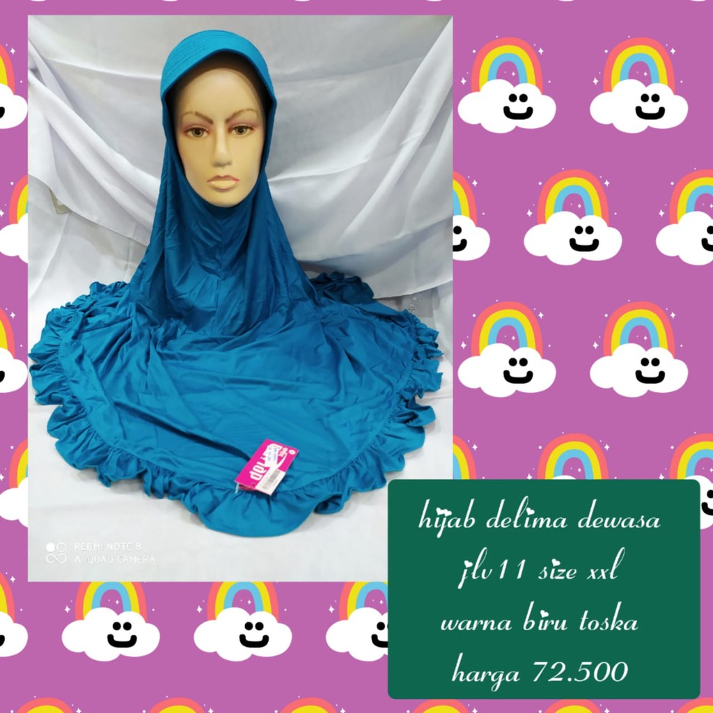 SALE Hijab delima dewasa JLV11 size XXL
