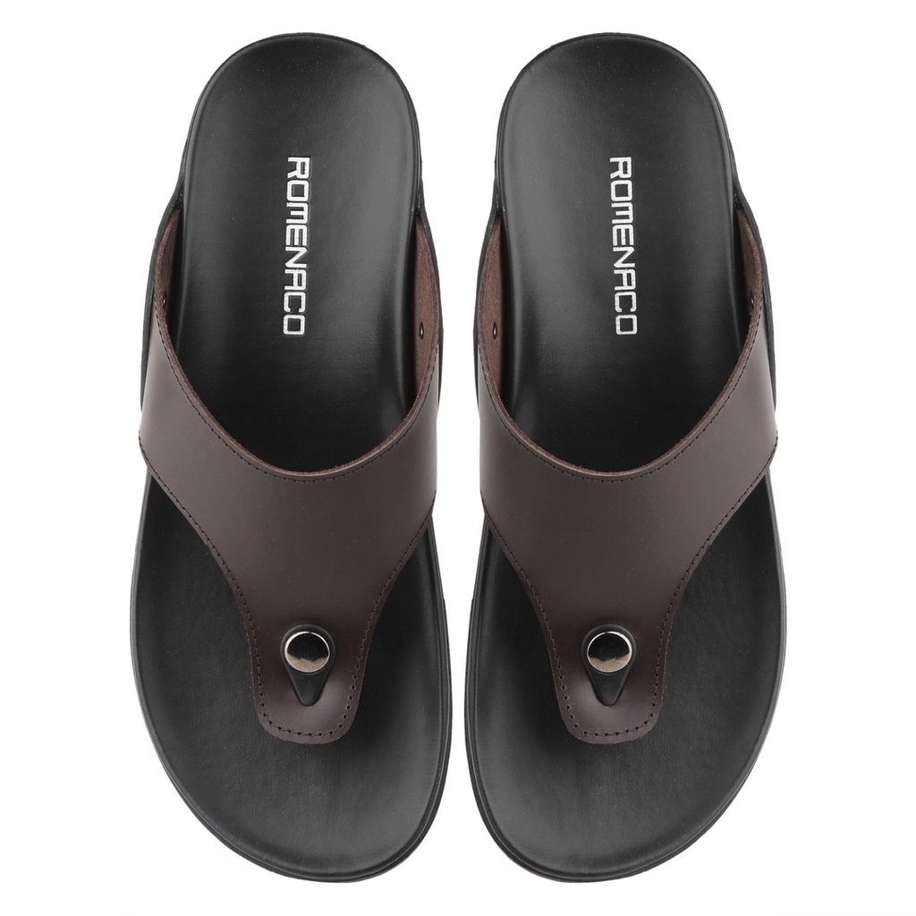 Sandal Pria Romenaco LCL05 Black Brown