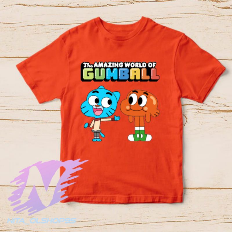 baju kaos anak gumball darwin the amazing world of gumball