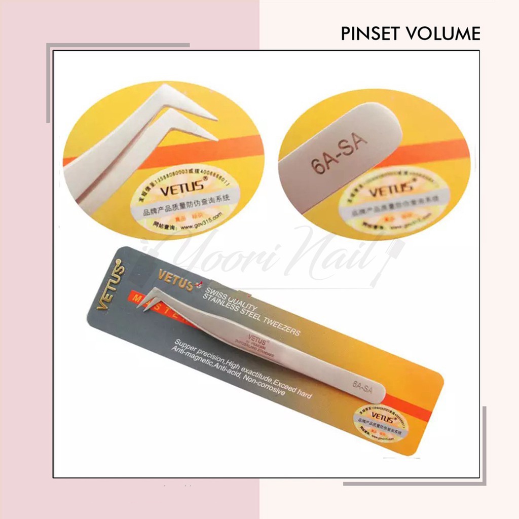 Pinset russian volume vetus ORI tweezers vetus original pinset eyelash extension pinset volume