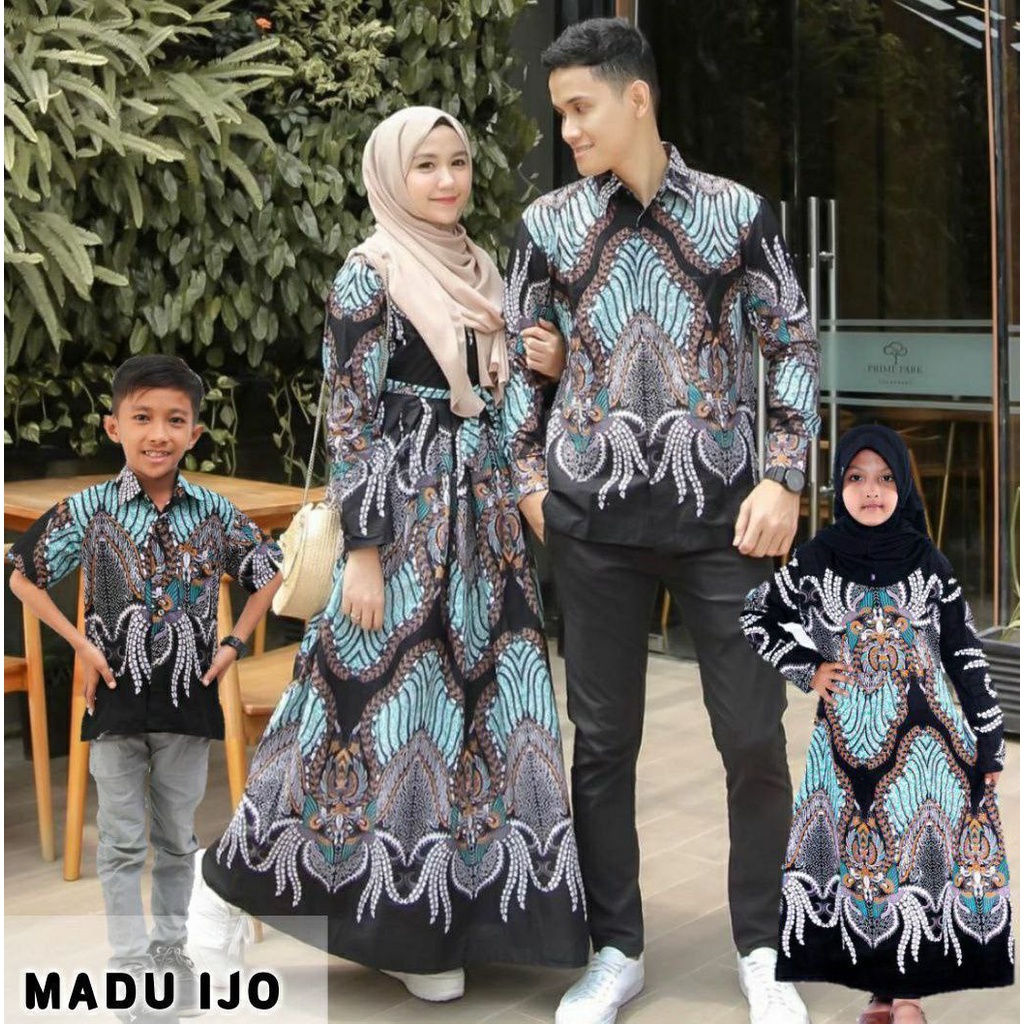 Family Set Lebaran Batik/ Couple Batik Keluarga / couple keluarga lebaran / couple keluarga lebaran 2022 / couple ibu dan anak perempuan / couple muslim