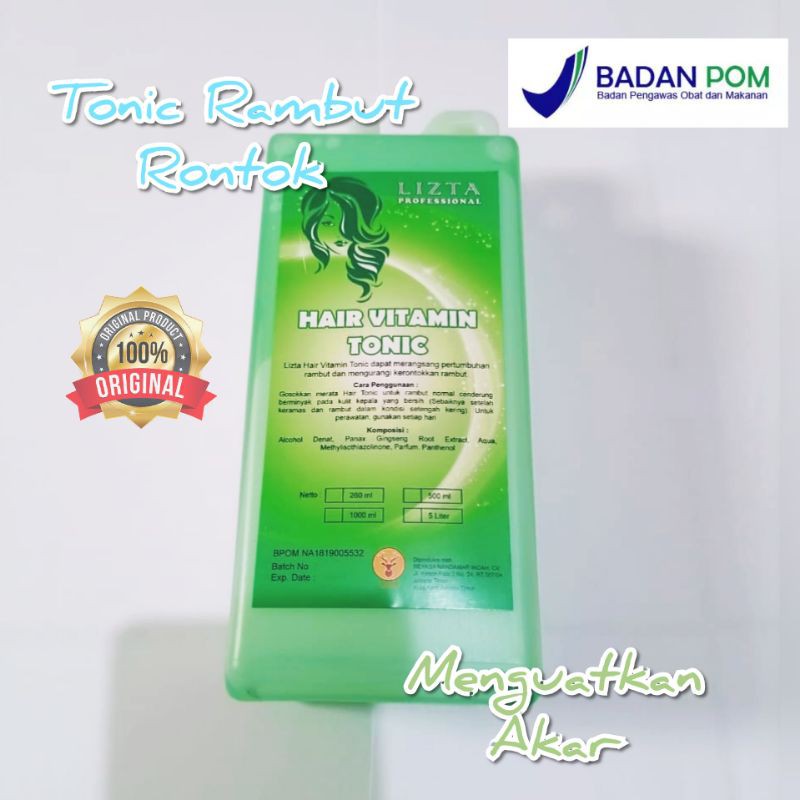 Hair Tonic penyubur rambut anti rontok Lizta profesional 1000ml