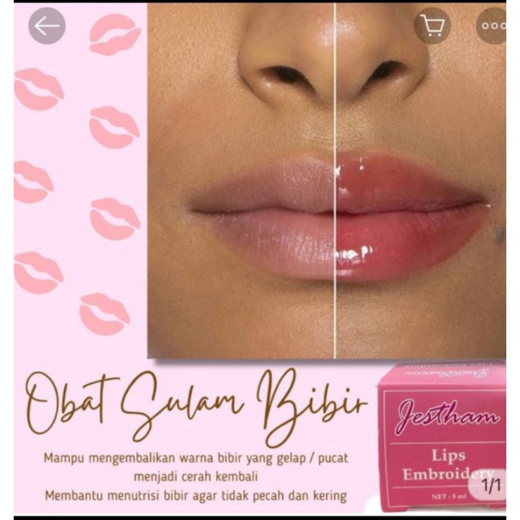 Obat sulam bibir (lips embroidery jestham)