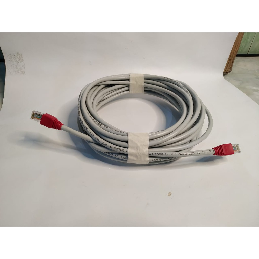 Kabel Lan Cat 5e UTP Copper Indoor Merk FORTEQ Kabel Lan Siap Pakai Panjang 2 Meter HIGH QUALITY