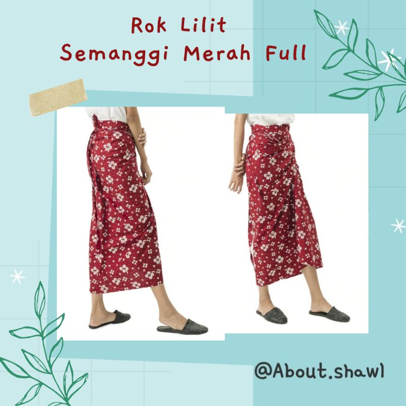 Rok Lilit Semanggi Merah Full Sejauh Mata Memandang