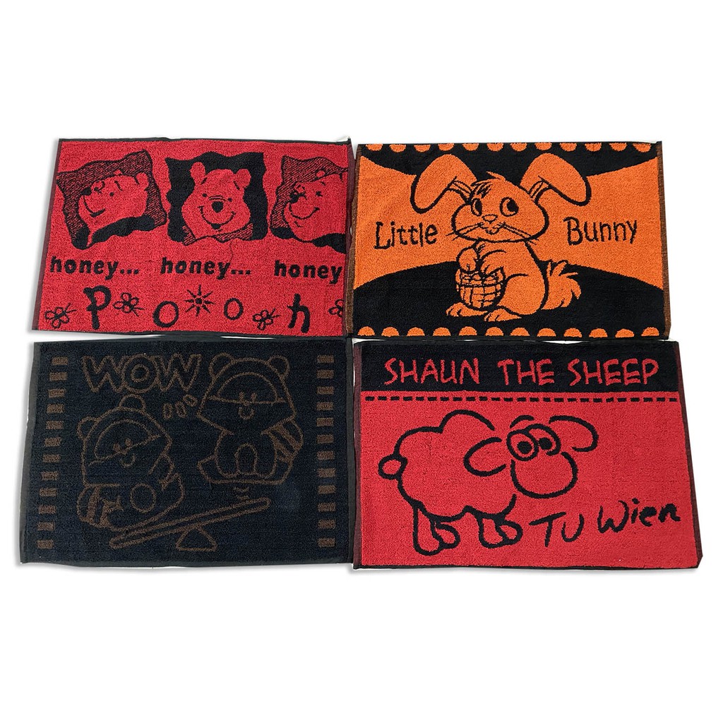 Keset Kaki Handuk Gambar Corak Warna Tua ukuran 45x70cm Keset Lantai Alas Lantai Keset Kaki Handuk Tebal Serap Air