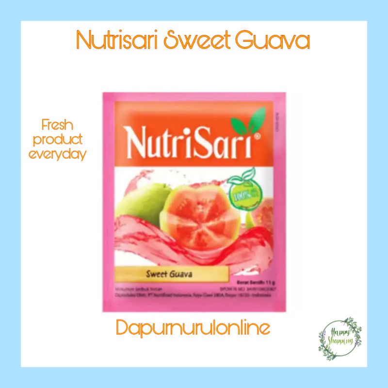 

Nutrisari Sweet Guava - Nutrisari Jambu 1 renceng