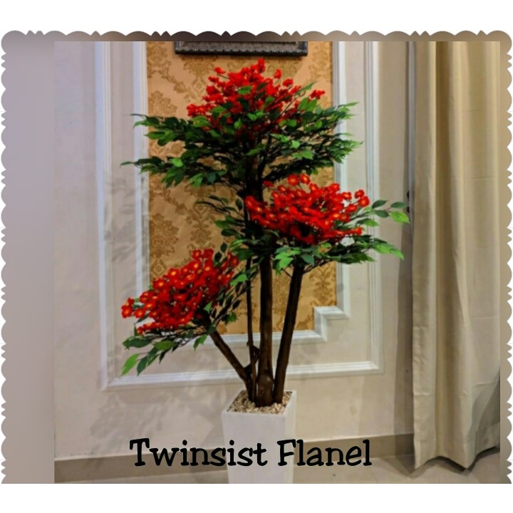 Bonsai Sakura Plastik Artificial Palsu 150Cm/Hiasan Sudut Ruangan/Bunga Hias Plastik/Dekorasi Rumah