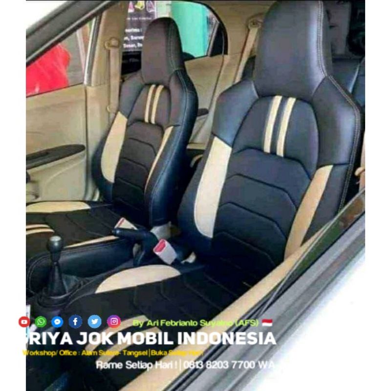 Sarung Jok Brio Sarung Jok Honda Brio Sarung Jok Brio RS SARUNG Jok Brio Satya Fullset Bahan Oscar s
