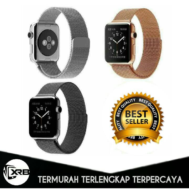 STRAP MAGNET 42mm Milanese Loop Tali Jam Tangan Apple IWatch 42 Mm Metal Premium 123 Series