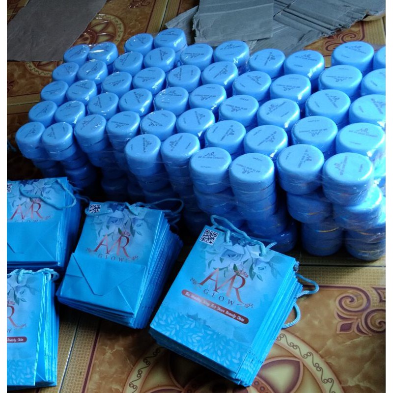Cream Amr glow biru satu biji cream