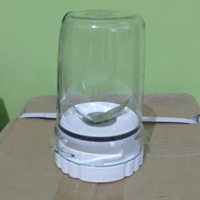 SATU SET GELAS MILL + PISAU BUMBU  BLENDER PHILIPS DIVA HR-2061 HR-2071 HR-2115 HR-2116