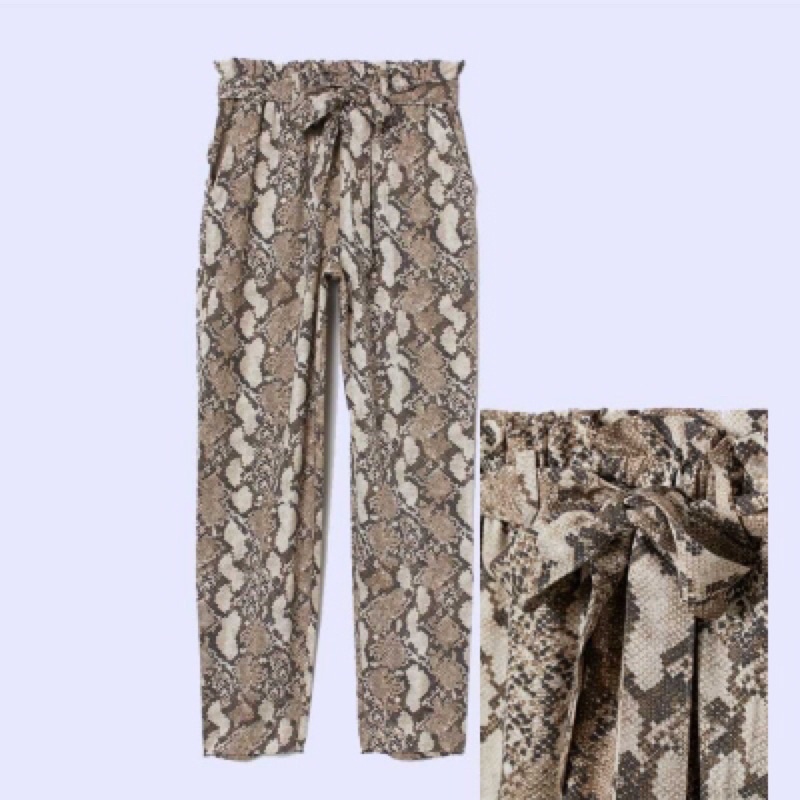 PAPER SNAKE PANTS - Celana Panjang Motif Wanita Branded