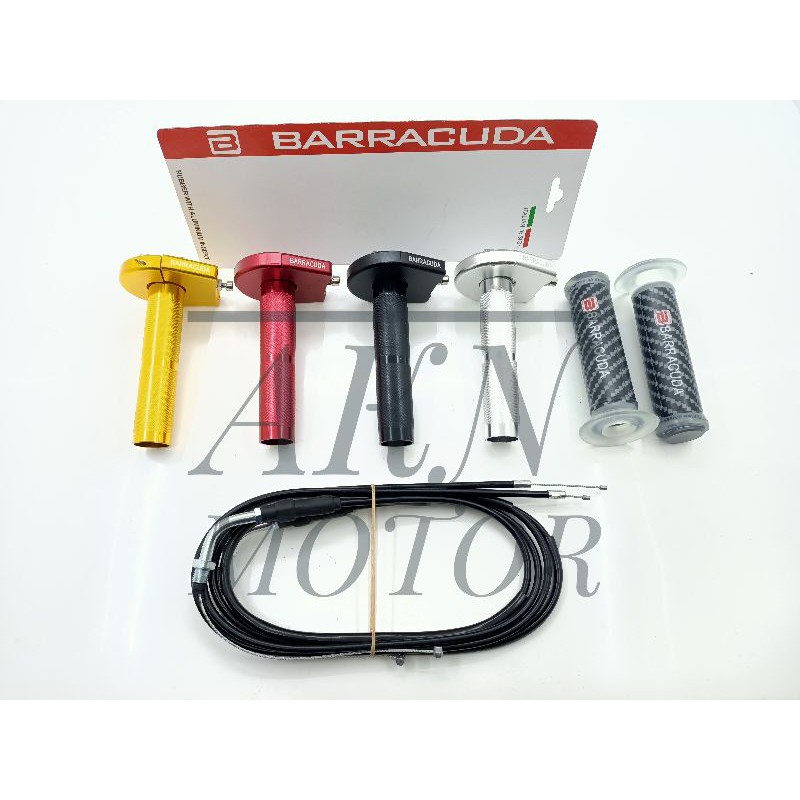 Gas spontan gas pontan barracuda racing dan ktc racing cnc universal plus grip