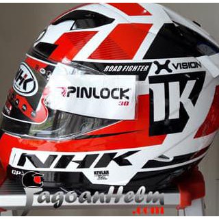 NHK Helm GP1000 XVISON ULTRA FLUO Pinlock Anti FOG X VISION Anti Embun