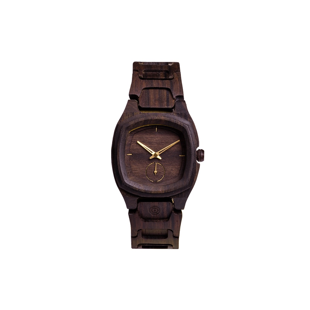 Matoa Way Kambas Mini Jam Tangan Kayu Unisex - Ebony