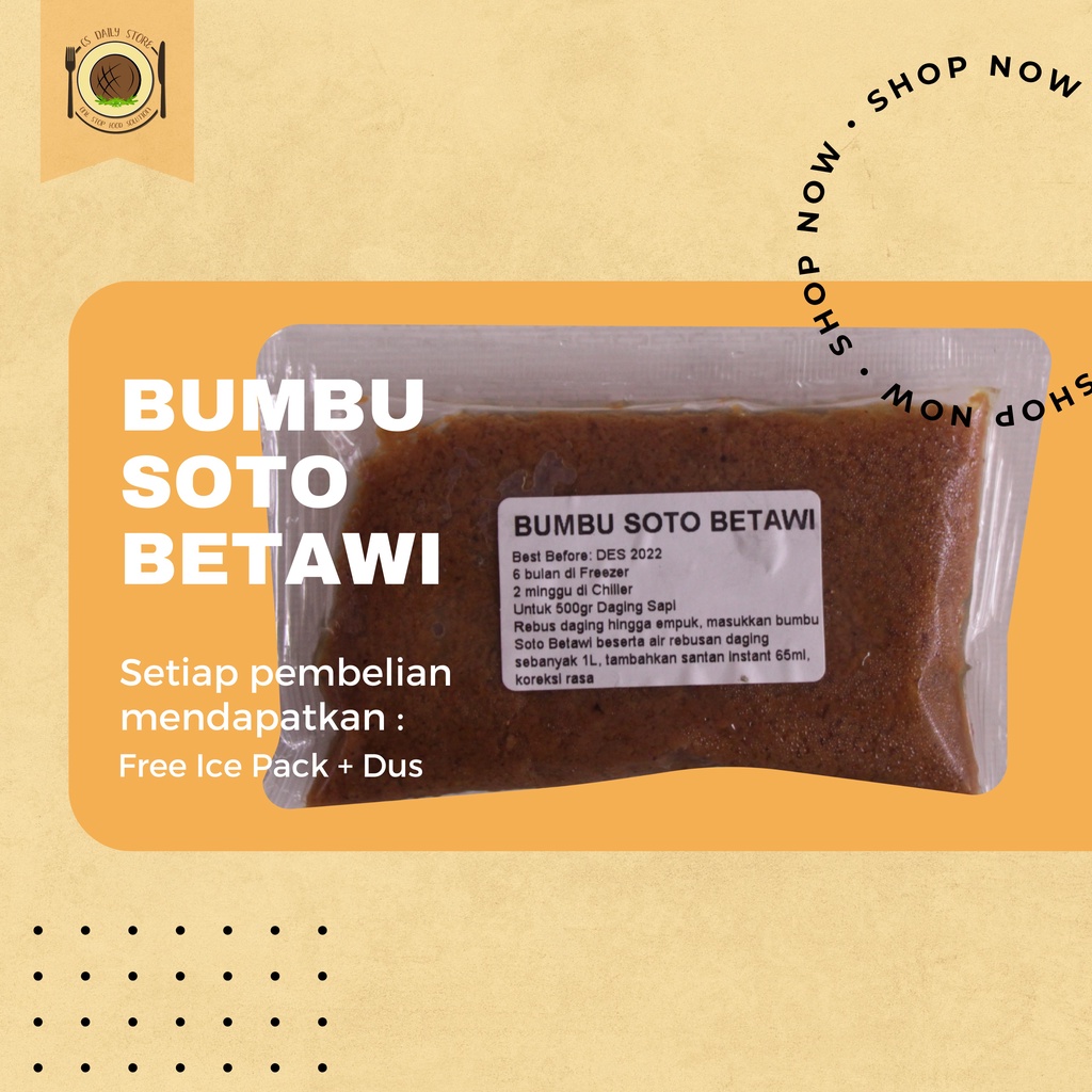

Bumbu Soto Betawi - Dari Bahan Alami - Tidak Pedas
