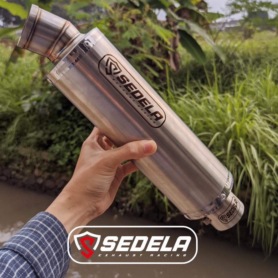 Menarik.. knalpot racing Sedela Exhaust original Silincer only inlet 50 mm panjang 25cm
