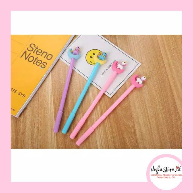 

PULPEN KARAKTER UNICORN FULL BODY MOON / PENA UNICORN