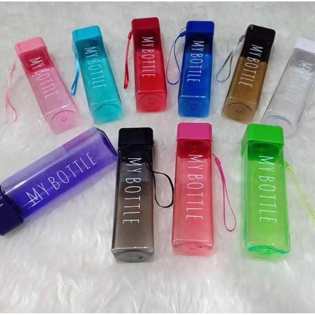 [MBK] Botol Minum My Bottle Kotak Square Persegi BPA FREE Infused Water - Random Color