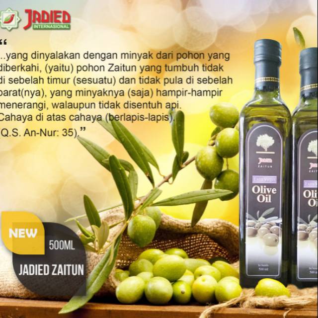 

Minyak Zaitun Jadied Extra Virgin 500ml