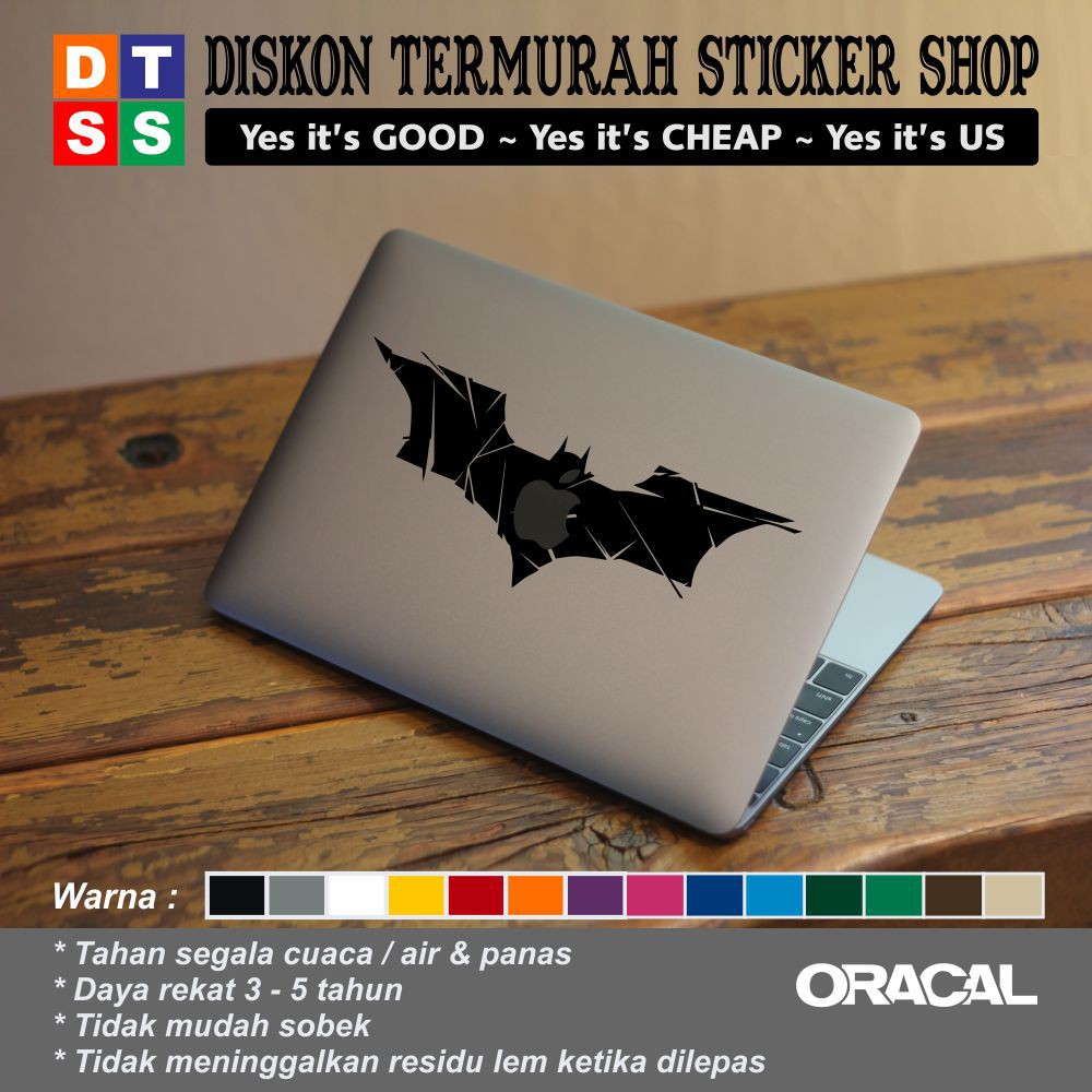 Sticker Aksesoris Laptop Apple Macbook Batman 05