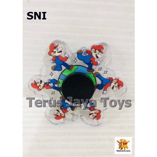 Promo Mainan Fidget Spinner Tiktok Murah 15 Karakter 3D Naruto Among Us-spinner mario
