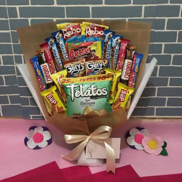 

P4sty Kir1m BOUQUET SNACK/BUCKET SNACK/BUKET MAKANAN C0de@p6 B44ru