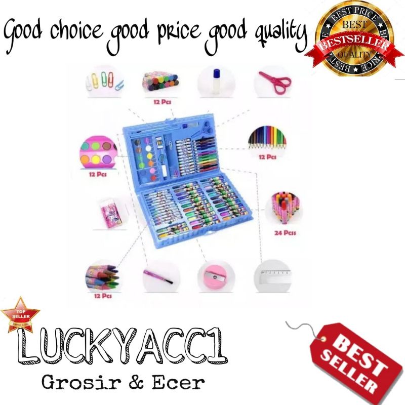 

LC - Art set crayon 86pcs drawing set art set crayon 86pcs alat melukis dan menggambar / ART SET 86 IN 1 / ALAT TULIS SET CRAYON COLOURING ART SET 86 in 1